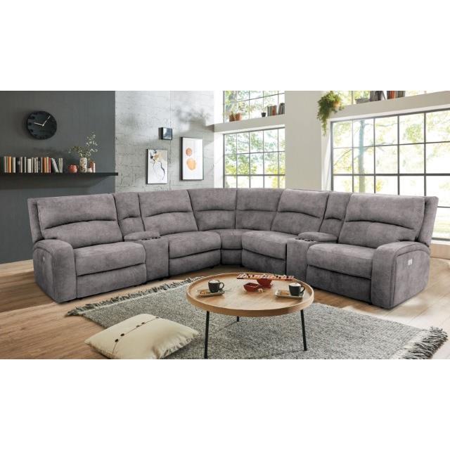  Furniture of America Apostolos CM9915LG-SECT-PM Power Sectional IMAGE 2