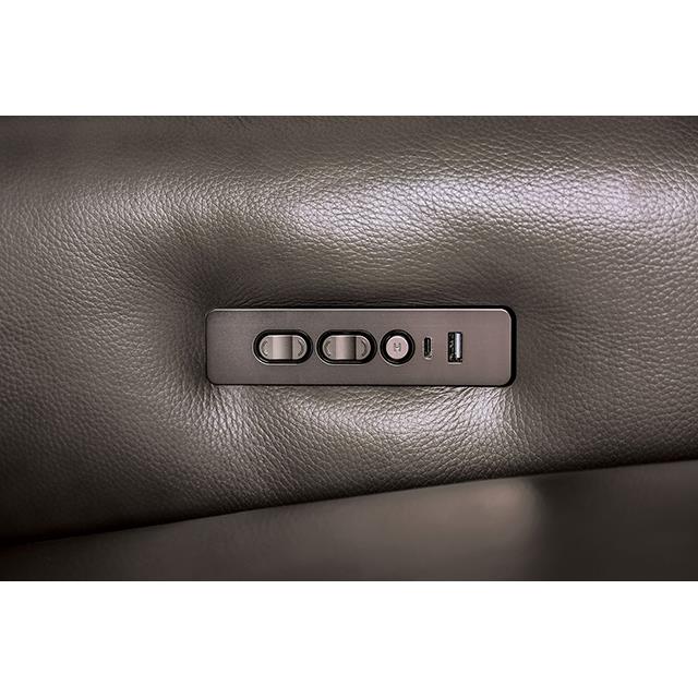  Furniture of America Phineas CM9921GY-LV-PM Power Loveseat IMAGE 3