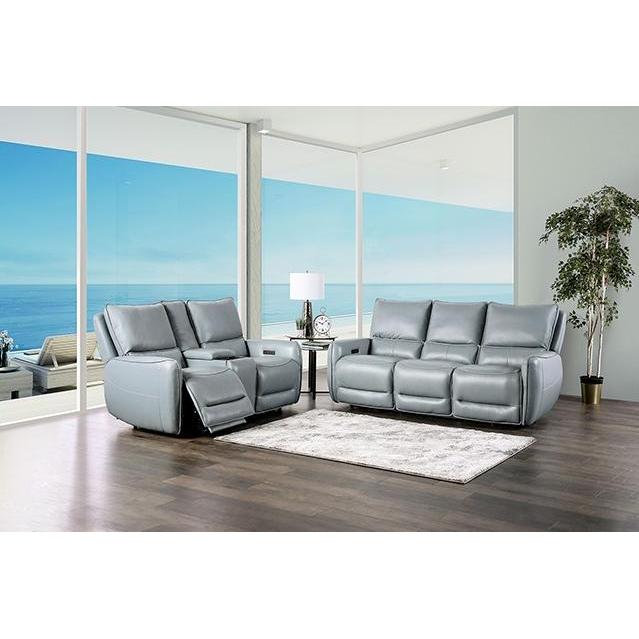  Furniture of America Phineas Power Reclining Loveseat CM9921PB-LV-PM IMAGE 1