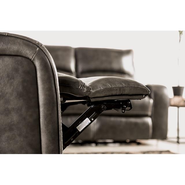  Furniture of America Soterios CM9924DG-CH-PM Power Recliner IMAGE 6