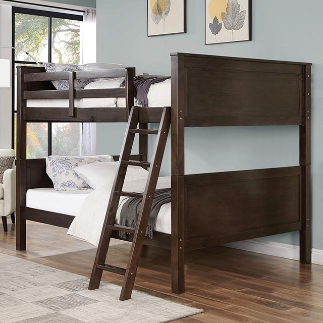  Furniture of America Stamos CM-BK658WN-FF Full/Full Bunk Bed IMAGE 1