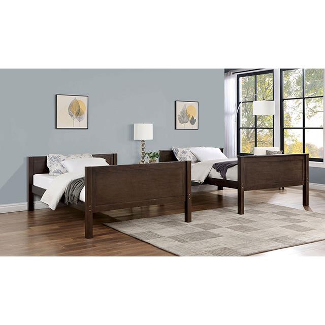  Furniture of America Stamos CM-BK658WN-FF Full/Full Bunk Bed IMAGE 3