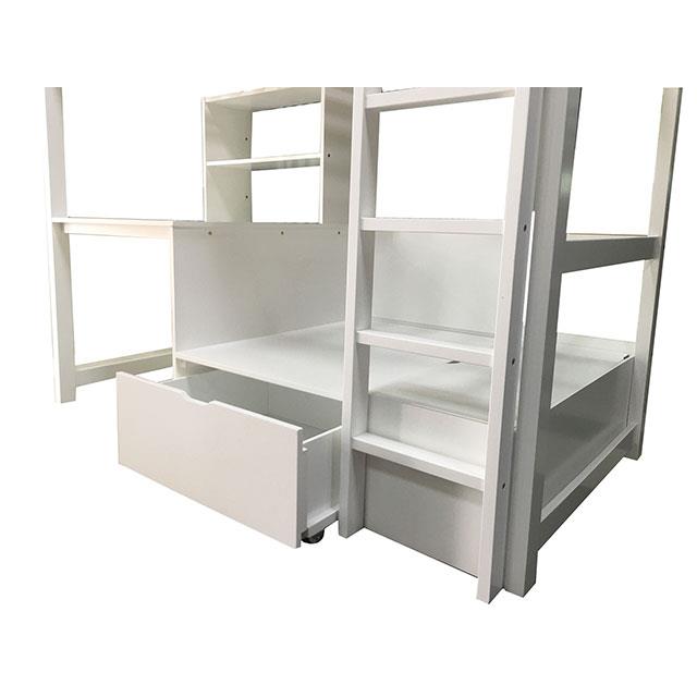  Furniture of America Callistus CM-BK828WH Bunk Bed IMAGE 4