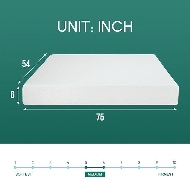  Size_Full  -- Artemisia DM510 6" Memory Foam Mattress IMAGE 3