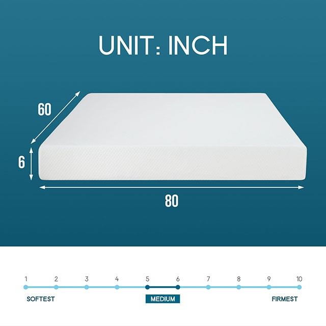  Size_Queen  -- Artemisia DM510-Q 6" Queen Memory Foam Mattress IMAGE 3