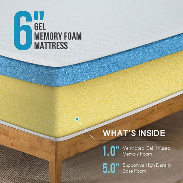  Size_Queen  --  Artemisia DM510-Q 6" Queen Memory Foam Mattress IMAGE 9