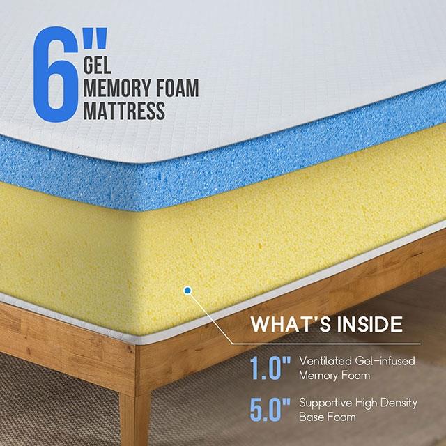  Size_Twin  -- Artemisia DM510-T 6" Twin Memory Foam Mattress IMAGE 8