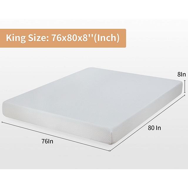  Size_King  -- Coreopsis DM520 8" Memory Foam Mattress IMAGE 3