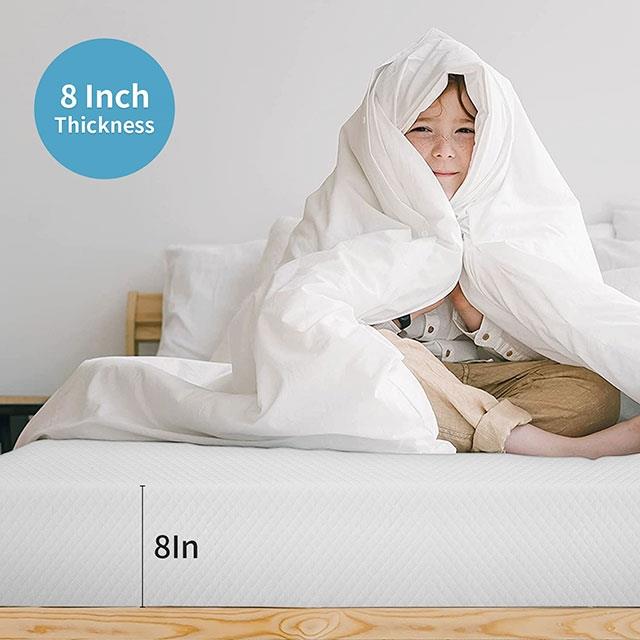  Size_Queen  --  Coreopsis DM520-Q 8" Queen Memory Foam Mattress IMAGE 8