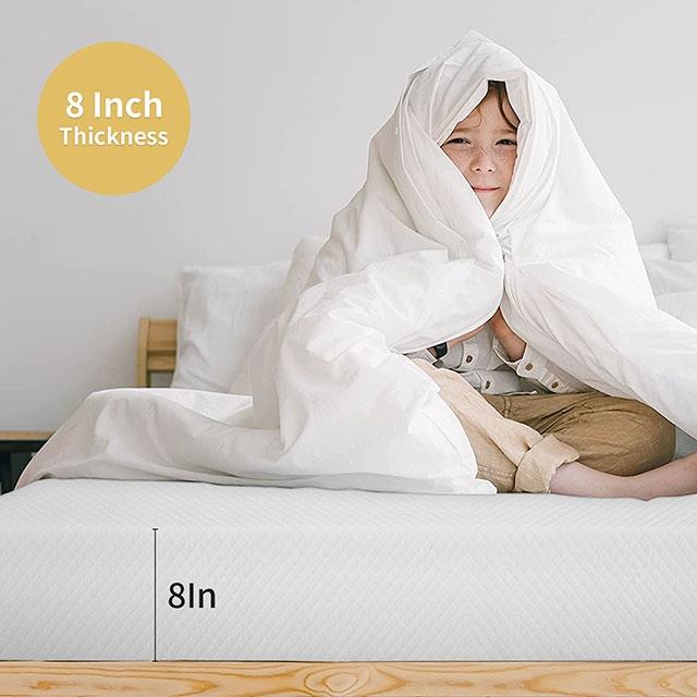  Size_Twin  --  Coreopsis DM520-T 8" Twin Memory Foam Mattress IMAGE 8