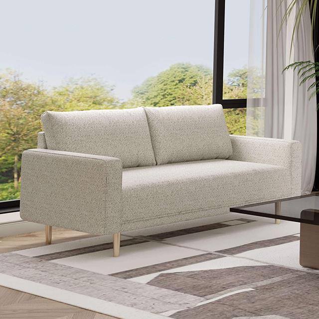  Furniture of America Elverum FM61000WH-LV Loveseat IMAGE 1