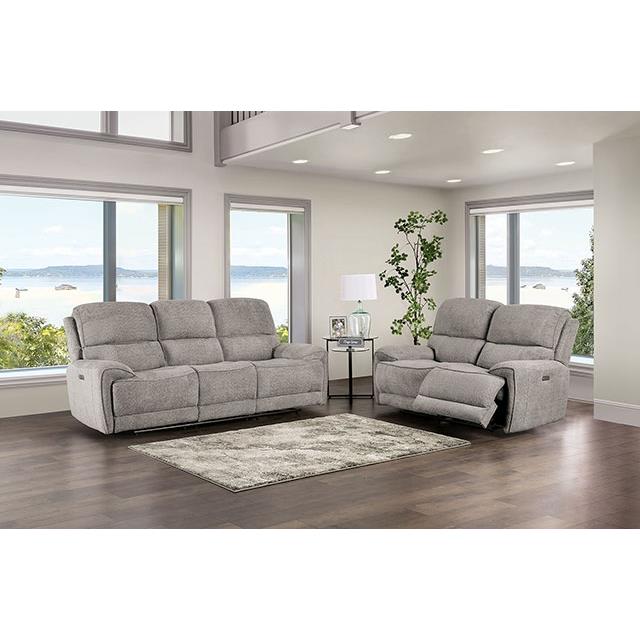  Furniture of America Morcote FM62001LG-SF-PM Power Sofa IMAGE 1