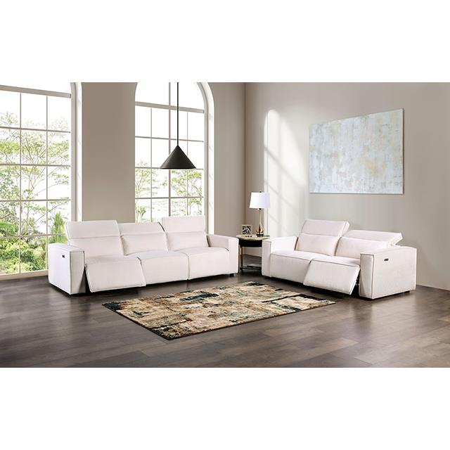  Furniture of America Treharris FM62002WH-LV-PM-PK Power Loveseat IMAGE 1