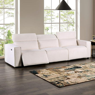  Furniture of America Treharris FM62002WH-SF-PM-PK Power Sofa IMAGE 1