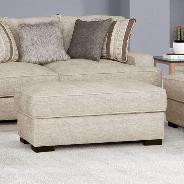  Furniture of America Ardenfold FM64201BG-OT Ottoman IMAGE 1