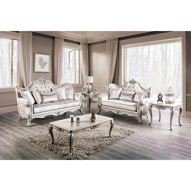  Furniture of America Acapulco FM65001WH-LV Loveseat IMAGE 2