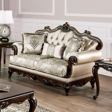  Furniture of America Veracruz FM65002BG-LV Loveseat IMAGE 1