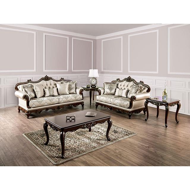  Furniture of America Veracruz FM65002BG-LV Loveseat IMAGE 1