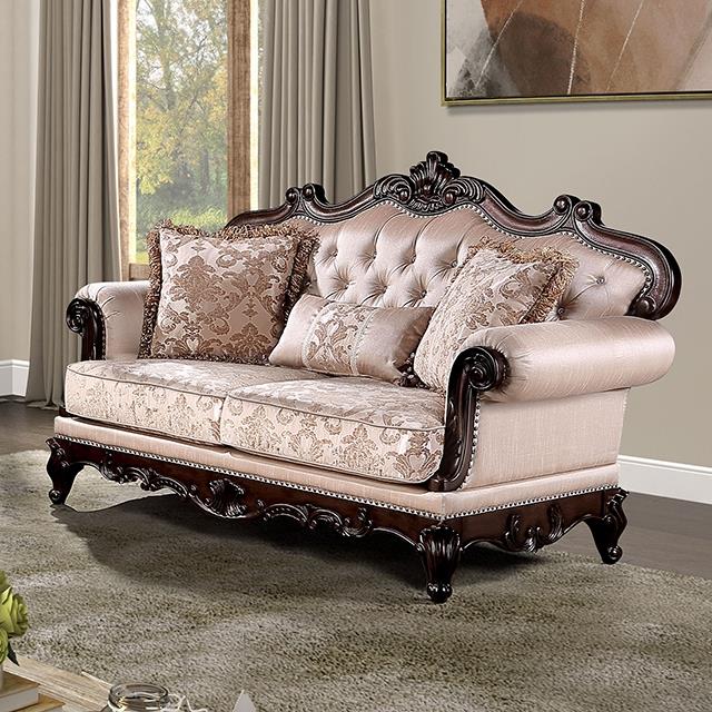  Furniture of America Veracruz FM65002BR-LV Loveseat IMAGE 1