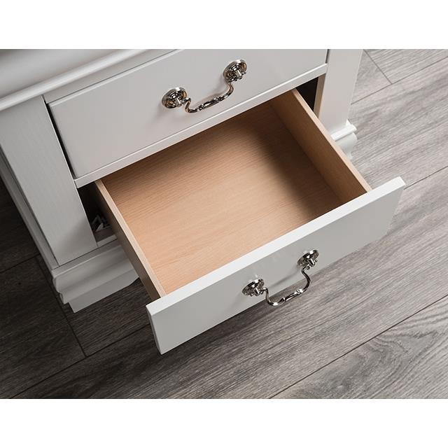  Furniture of America Louis Philippe FM7866WH-N Night Stand IMAGE 3