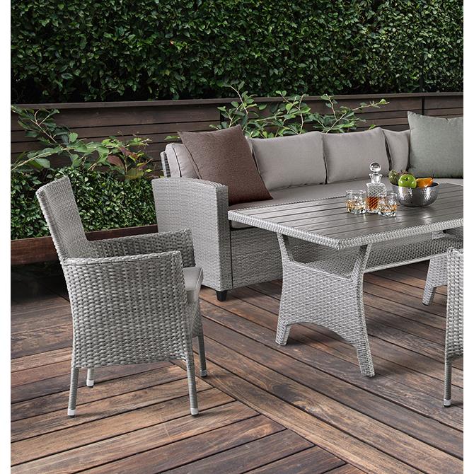 Furniture of America Shonda FM80001GG-SET+2CH 5 pc Patio Dining Set IMAGE 1