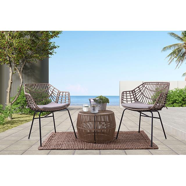  Furniture of America Livana FM80002NT-CH-2PK Outdoor Chair IMAGE 2