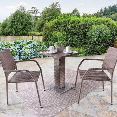  Furniture of America Aminta FM80004NT-3PC-05NT Patio Bistro Set IMAGE 1