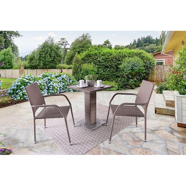  Furniture of America Aminta FM80004NT-3PC-05NT Patio Bistro Set IMAGE 1