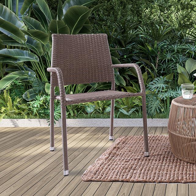  Furniture of America Aminta FM80004NT-5PC-05NT Patio Bistro Set IMAGE 3