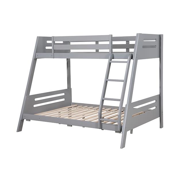  Furniture of America Emilee FM-BK003GY Twin/Full Bunk Bed IMAGE 6