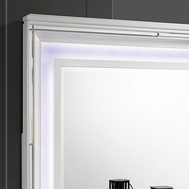  Color_White  Size_California King  --  Emmeline FOA7147WH-CK California King Bed IMAGE 7