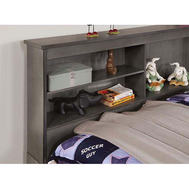  Furniture of America Tibalt FOA7466GY-T Twin Bed w/ Trundle IMAGE 4