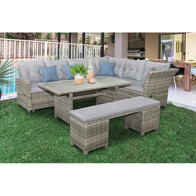  Furniture of America Malia GM-1001 Patio Dining Table IMAGE 2