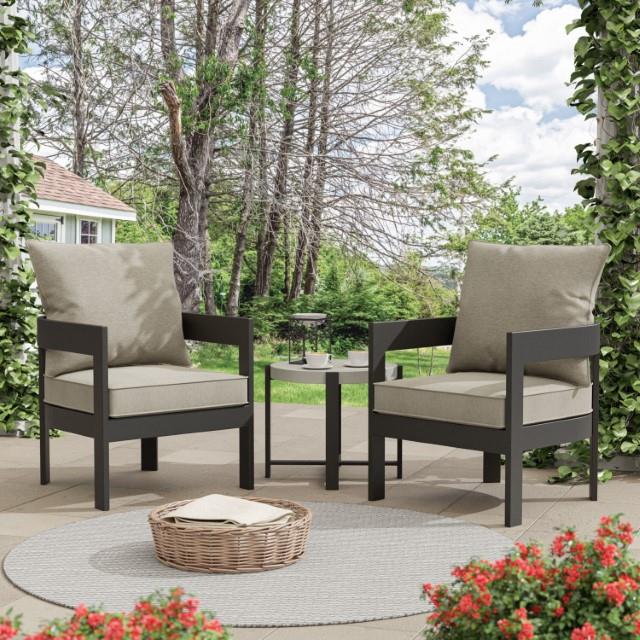  Furniture of America Lotus GM-1024BK-3PK 3-PC Patio Set IMAGE 2