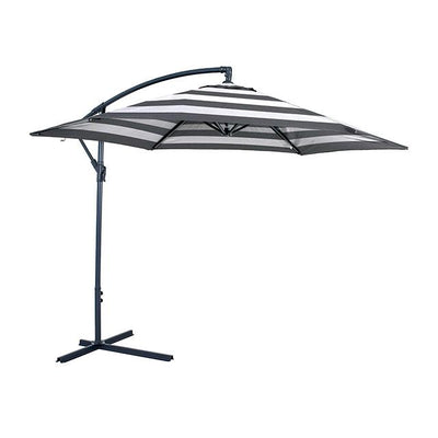  Furniture of America Glam GM-3003BW Cantilever Umbrella w/ LED IMAGE 1
