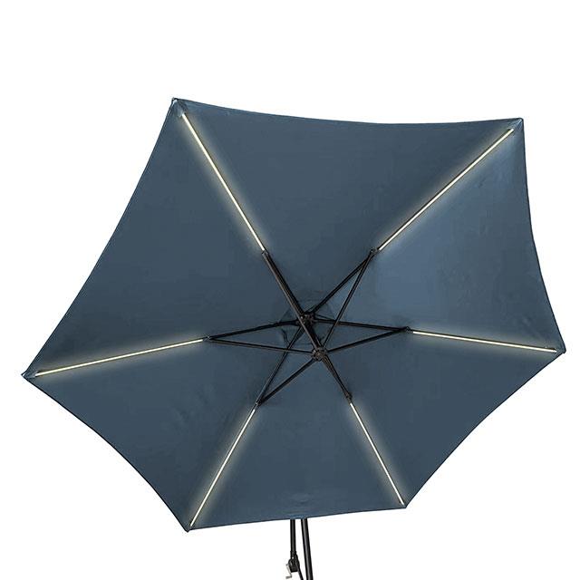  Furniture of America Glam GM-3003DS Cantilever Umbrella w/ LED IMAGE 2