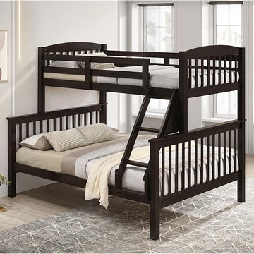  Furniture of America Brookings NX-BK001DB Twin/Full Bunk Bed IMAGE 1
