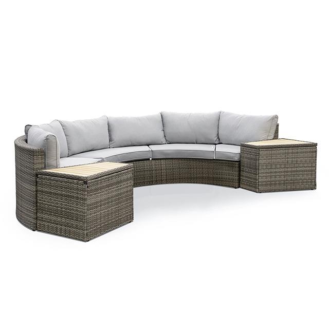  Furniture of America Barbuda GM-1046-5PK 6 pc Sectional Sofa w/ 2 End Tables IMAGE 1