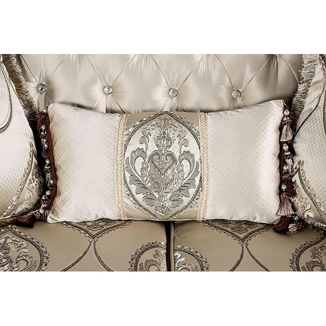  Furniture of America Veracruz FM65002BG-CH Loveseat IMAGE 5