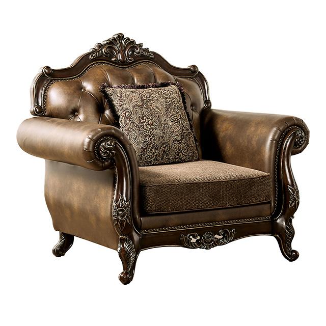  Furniture of America Ensenada FM65003BR-CH Loveseat IMAGE 3