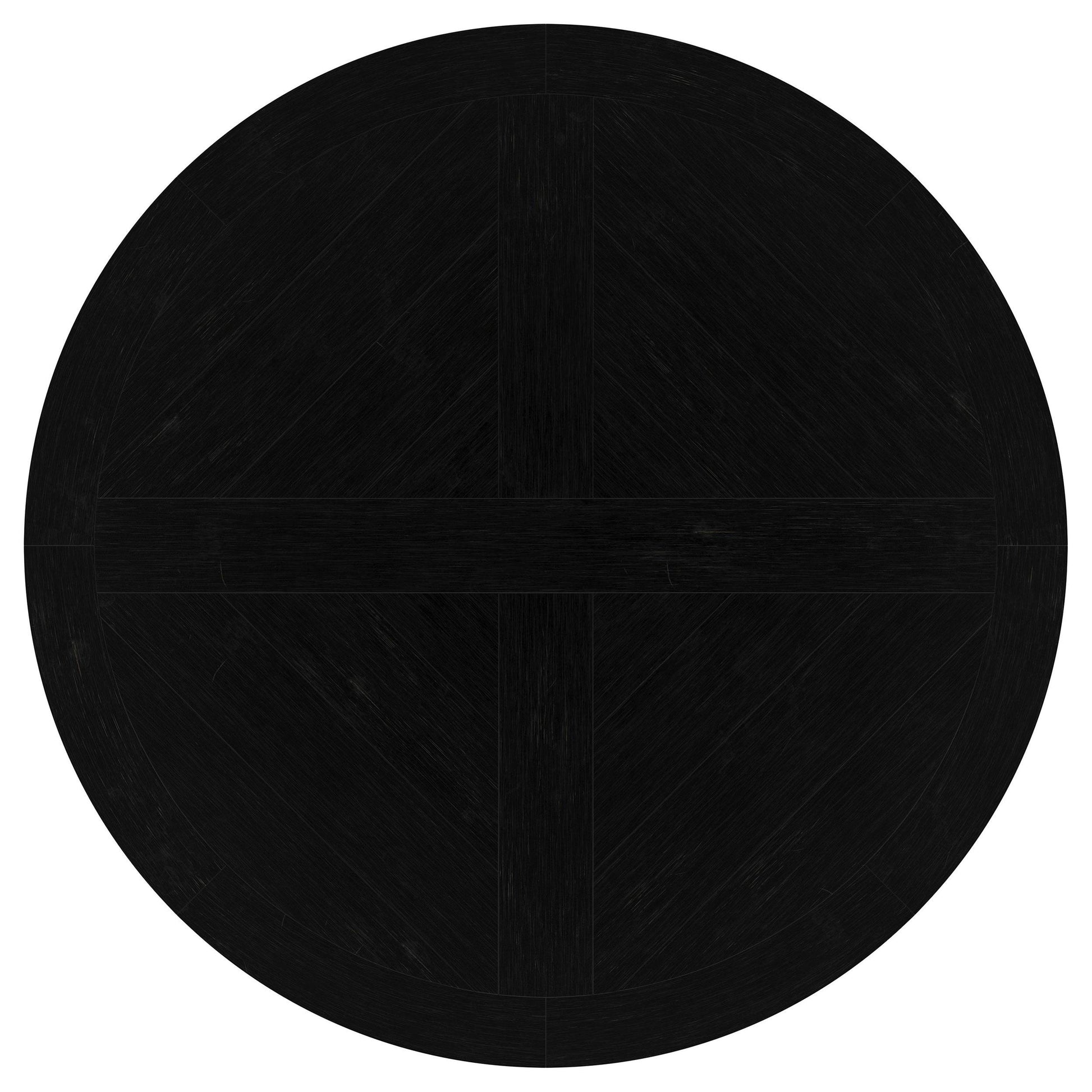  Coaster Furniture Florence 115530 Round 60-inch Pedestal Base Dining Table - Black IMAGE 4