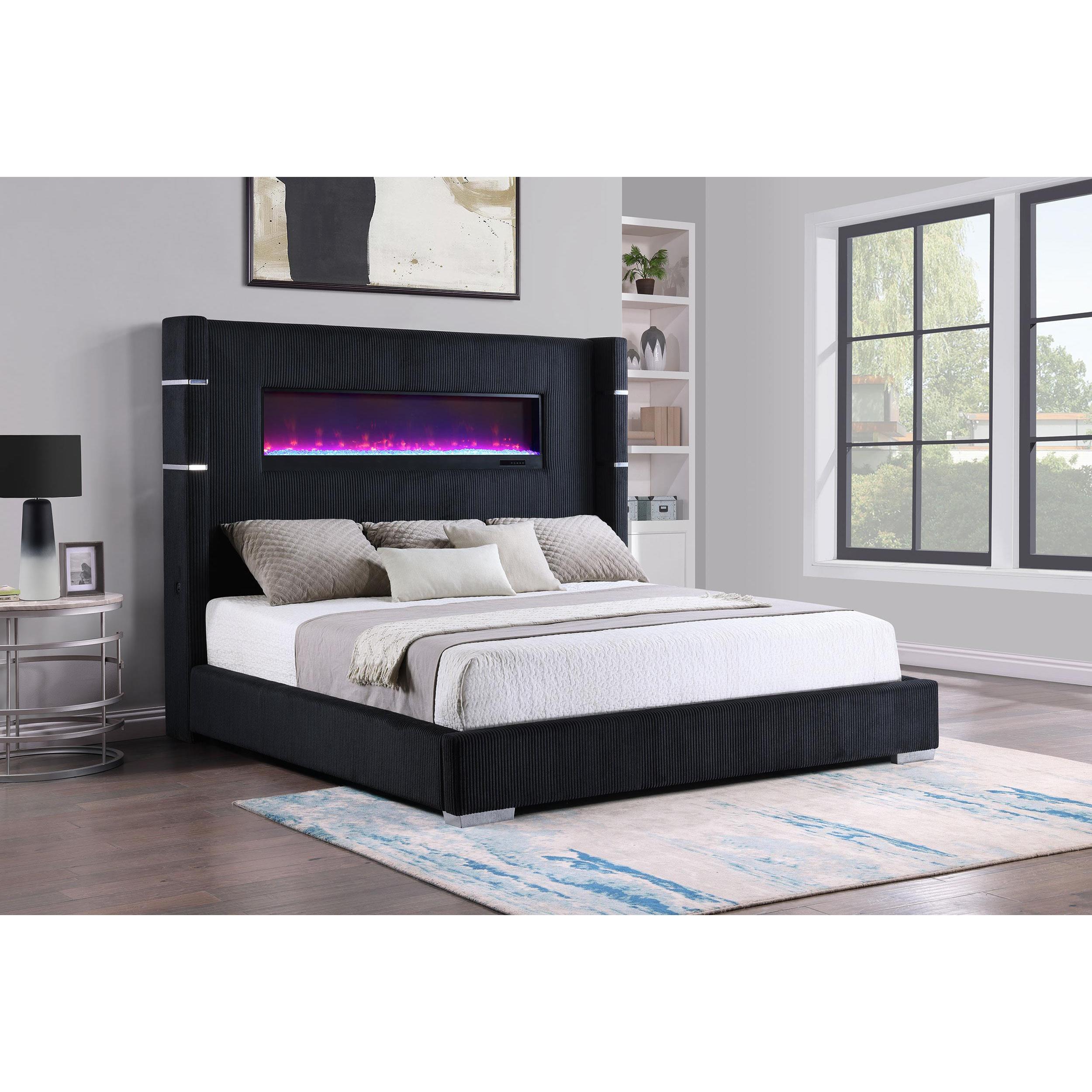  Size_Queen  --  Coaster Furniture Tisdall Upholstered Panel Bed IMAGE 4