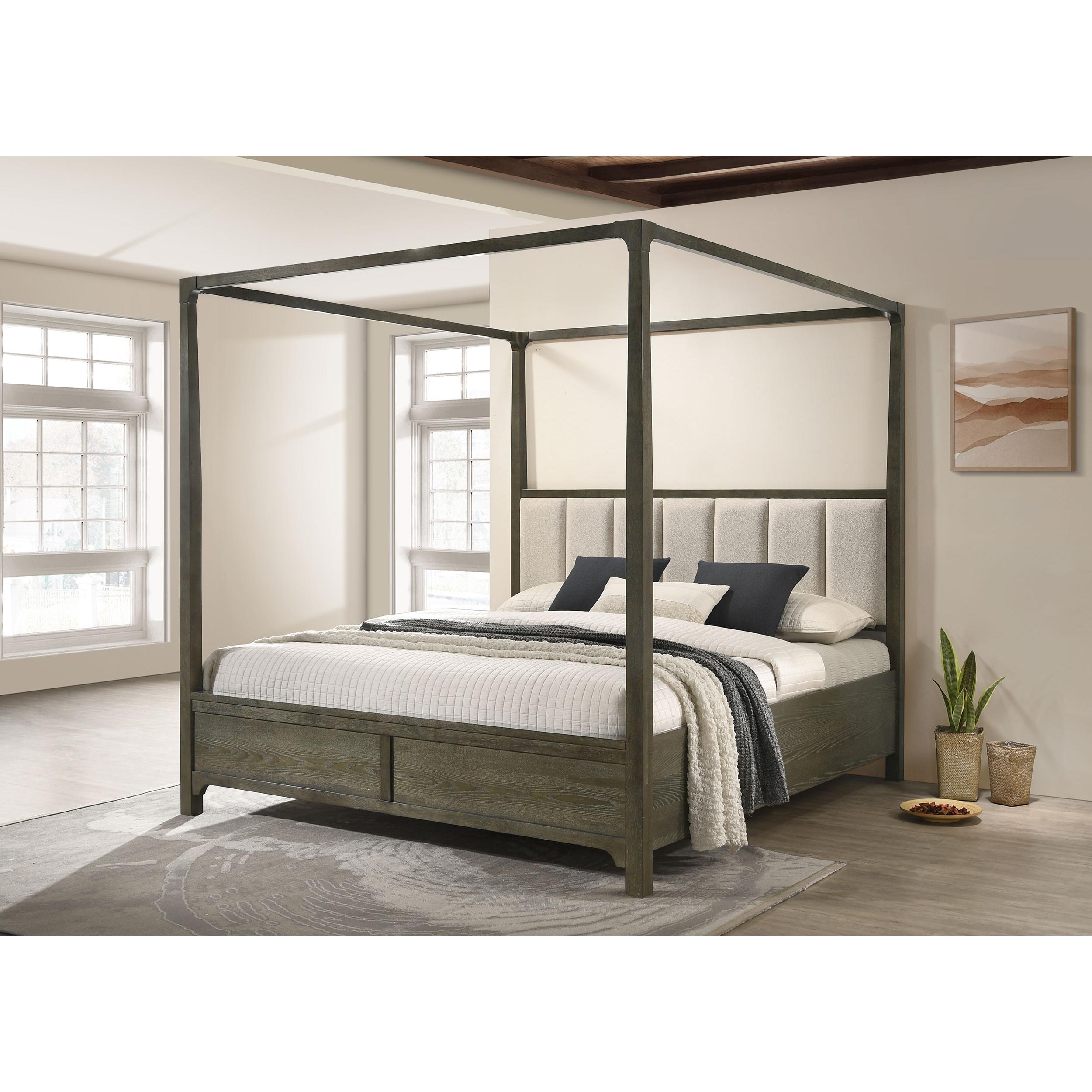  Size_King  -- Gran Park 224931KE Eastern King Canopy Bed - Dark Cocoa IMAGE 6