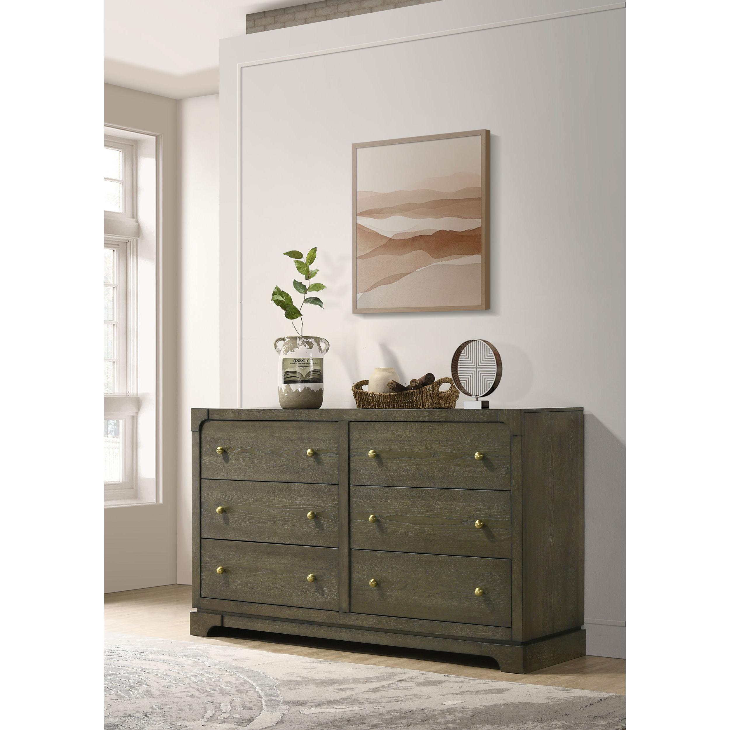  Coaster Furniture Gran Park 224933 6-Drawer Dresser Cabinet - Dark Cocoa IMAGE 10
