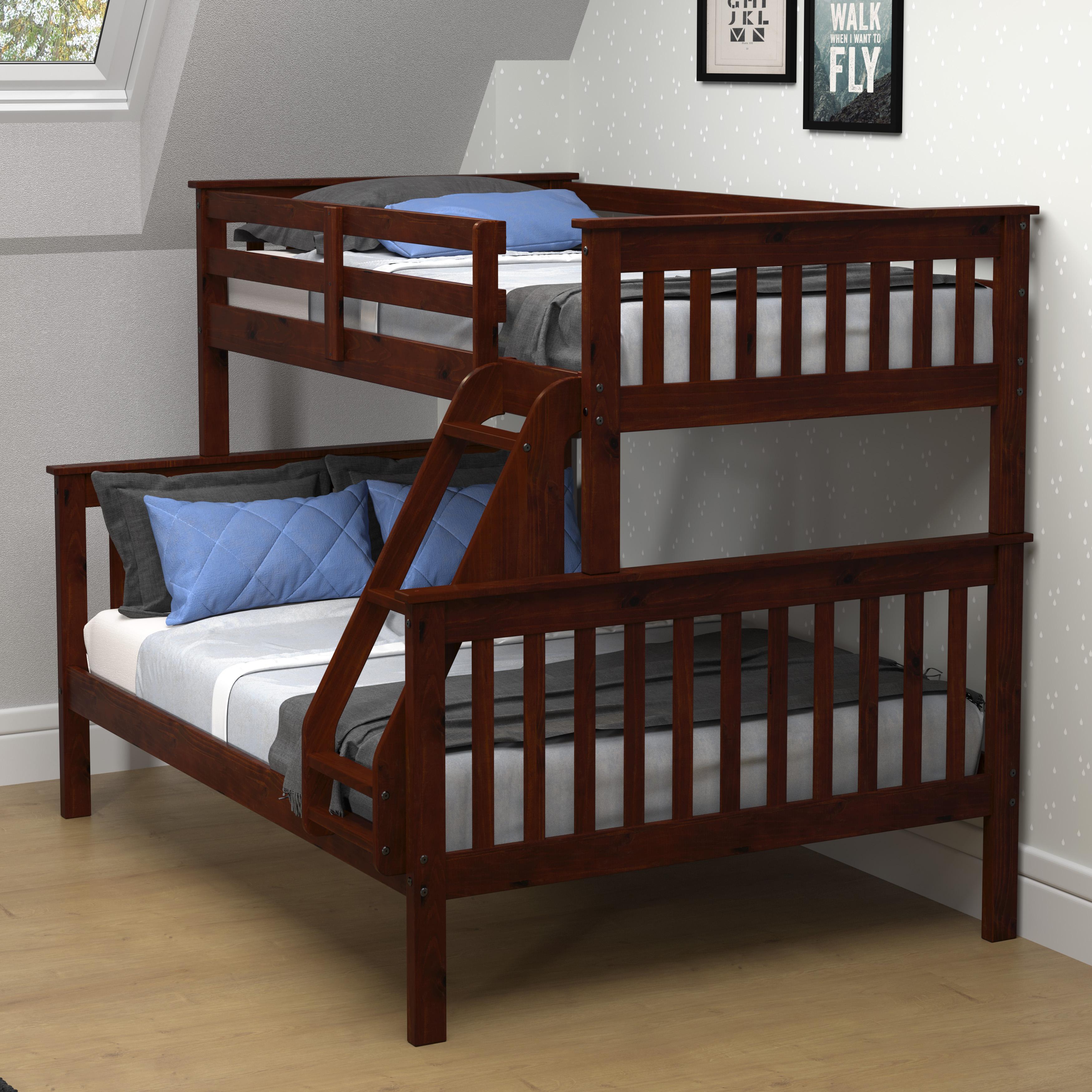  Donco Trading Company Hilde Mission 122-3-TFCP Twin over Full Bunkbed - Dark Cappuccino IMAGE 3