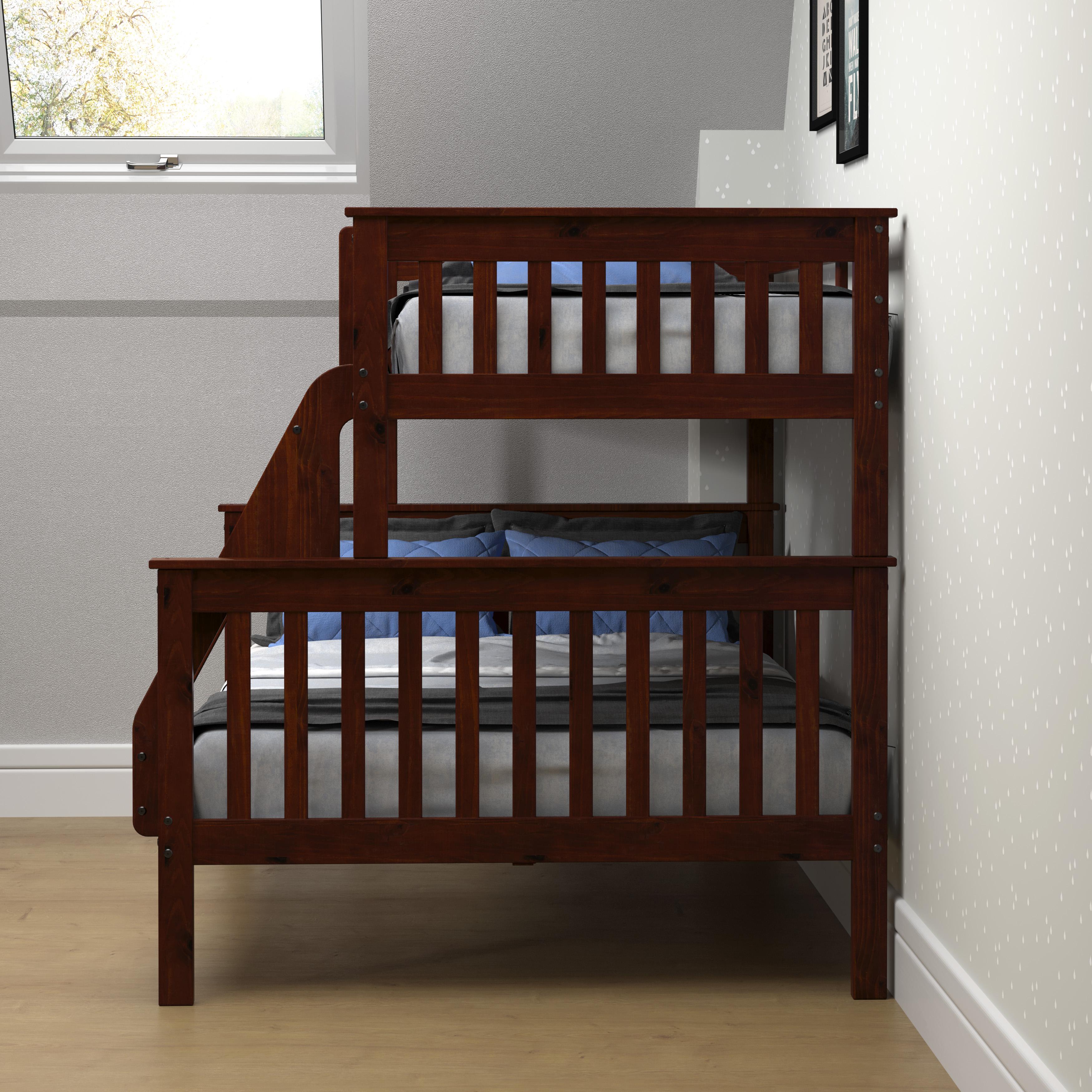  Donco Trading Company Hilde Mission 122-3-TFCP Twin over Full Bunkbed - Dark Cappuccino IMAGE 4
