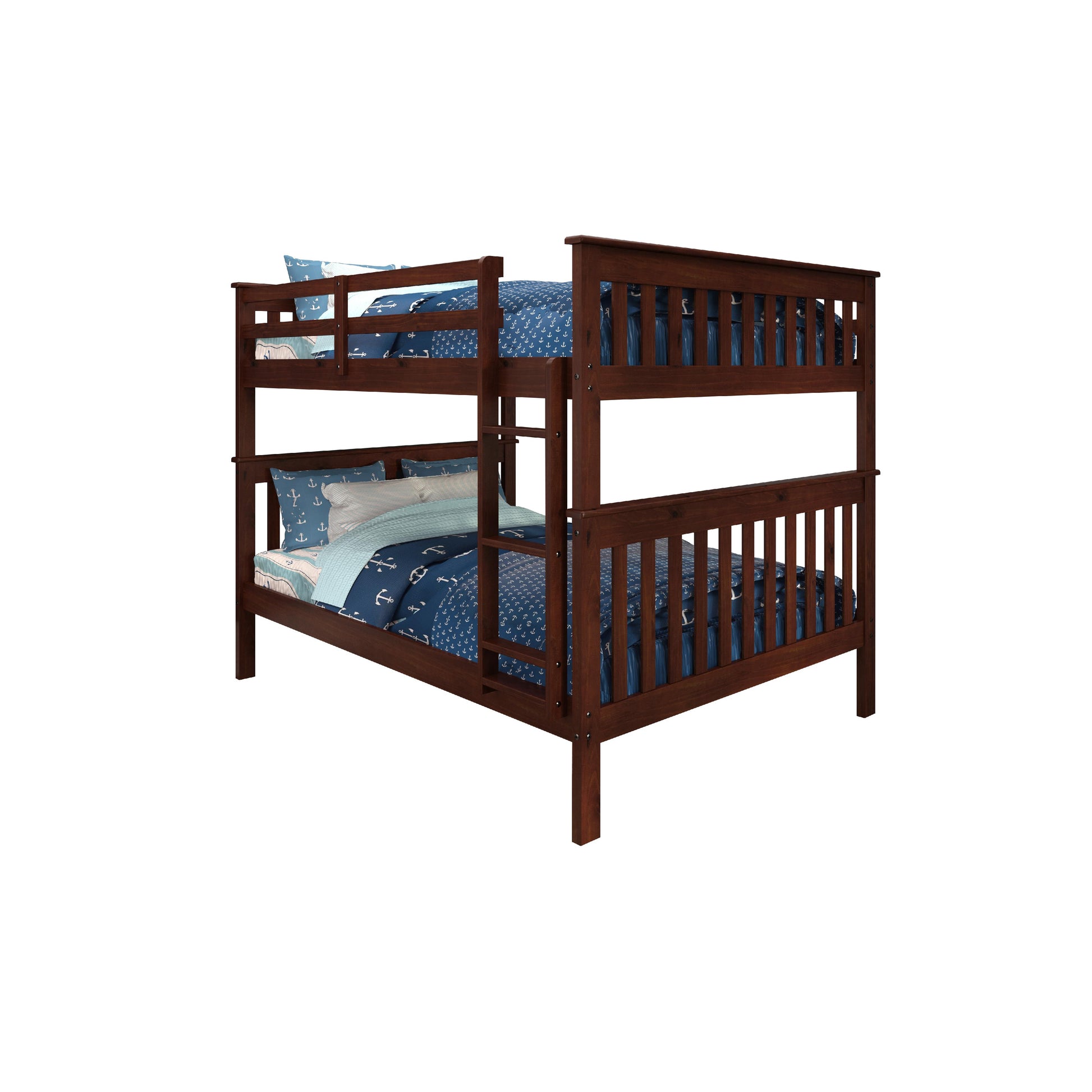  Donco Trading Company Erath Mission 123-3-FFCP Full over Full Bunkbed - Dark Cappuccino IMAGE 3