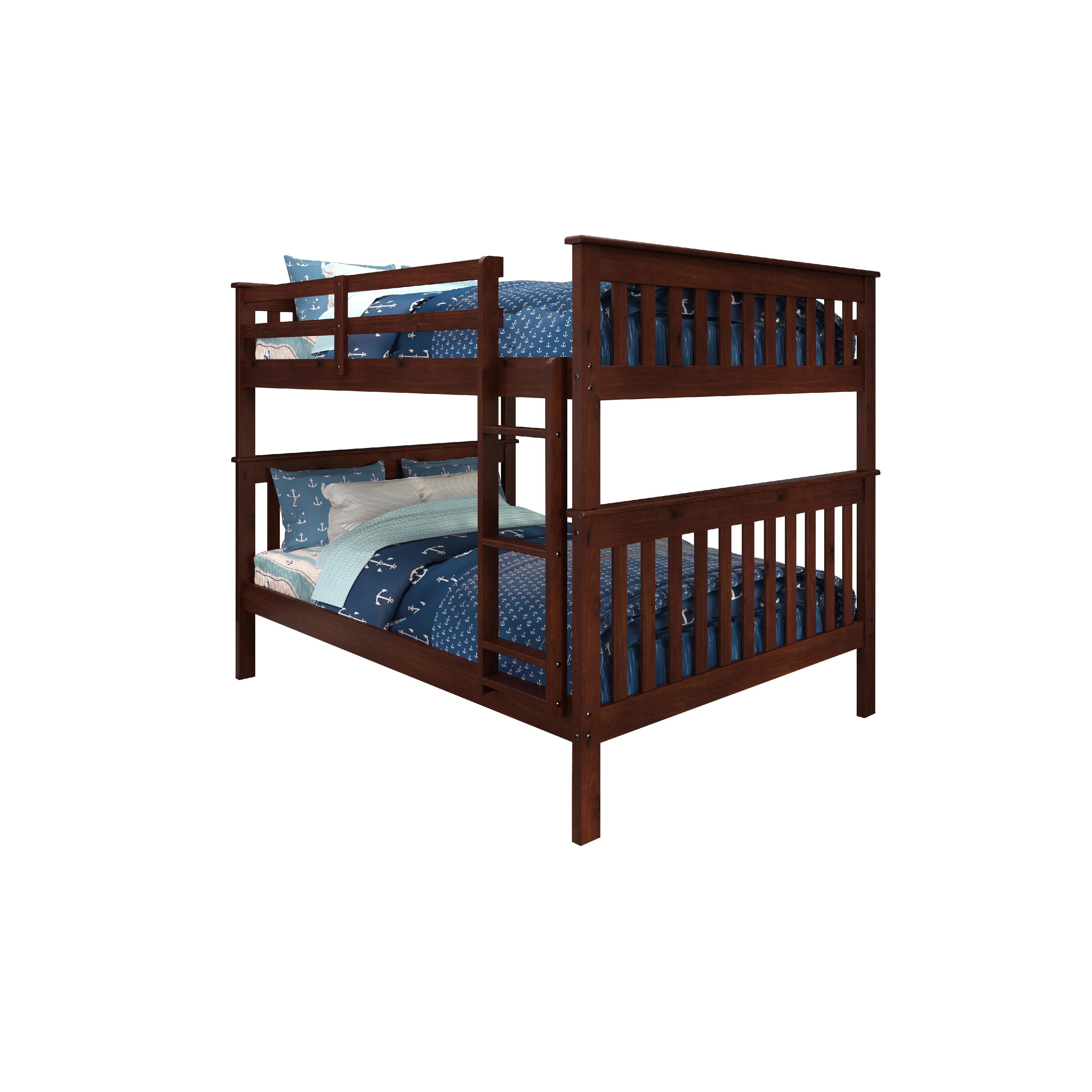  Donco Trading Company Erath Mission 123-3-FFCP Full over Full Bunkbed - Dark Cappuccino IMAGE 3