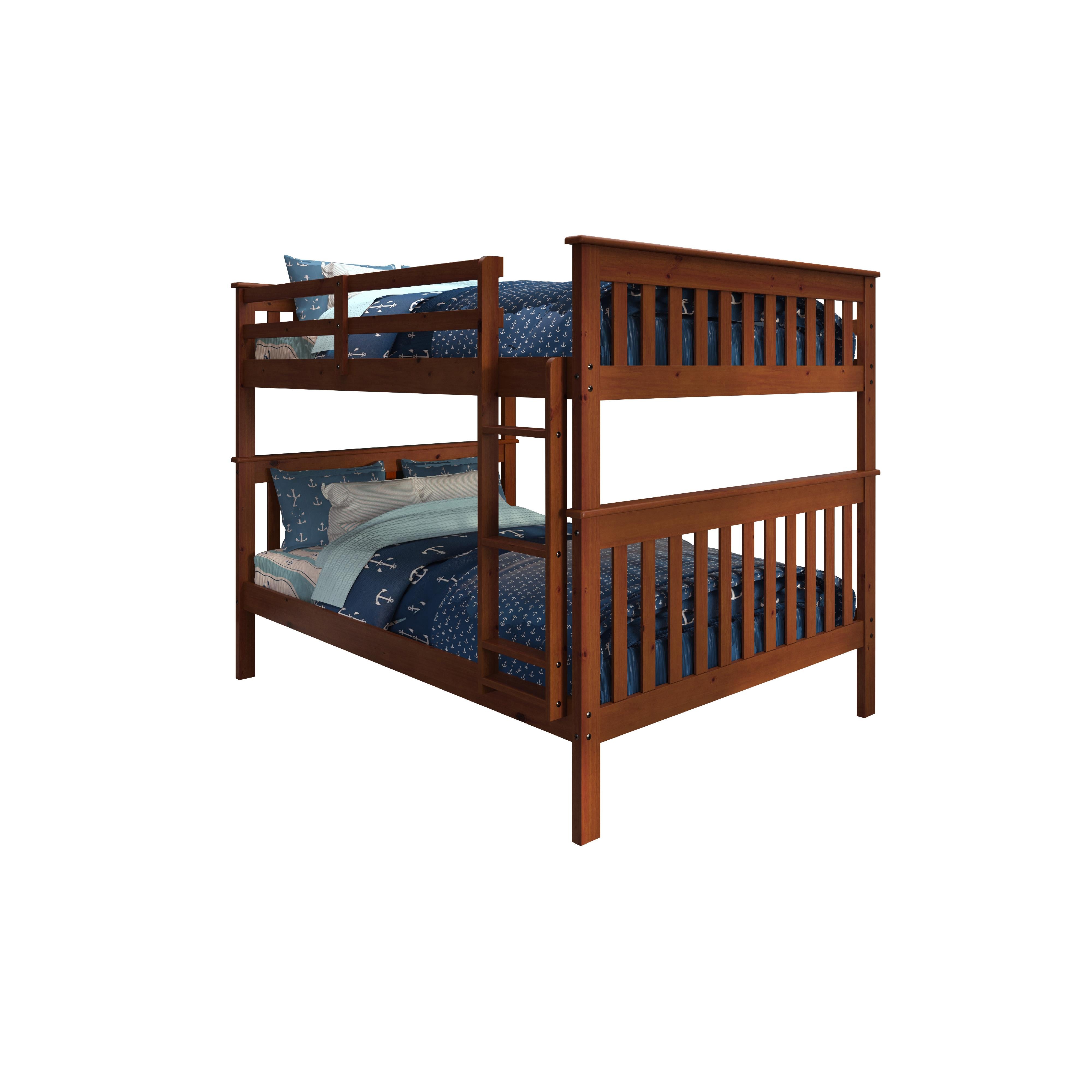  Donco Trading Company Erath Mission 123-3-FFE Full over Full Bunkbed - Light Espresso IMAGE 3