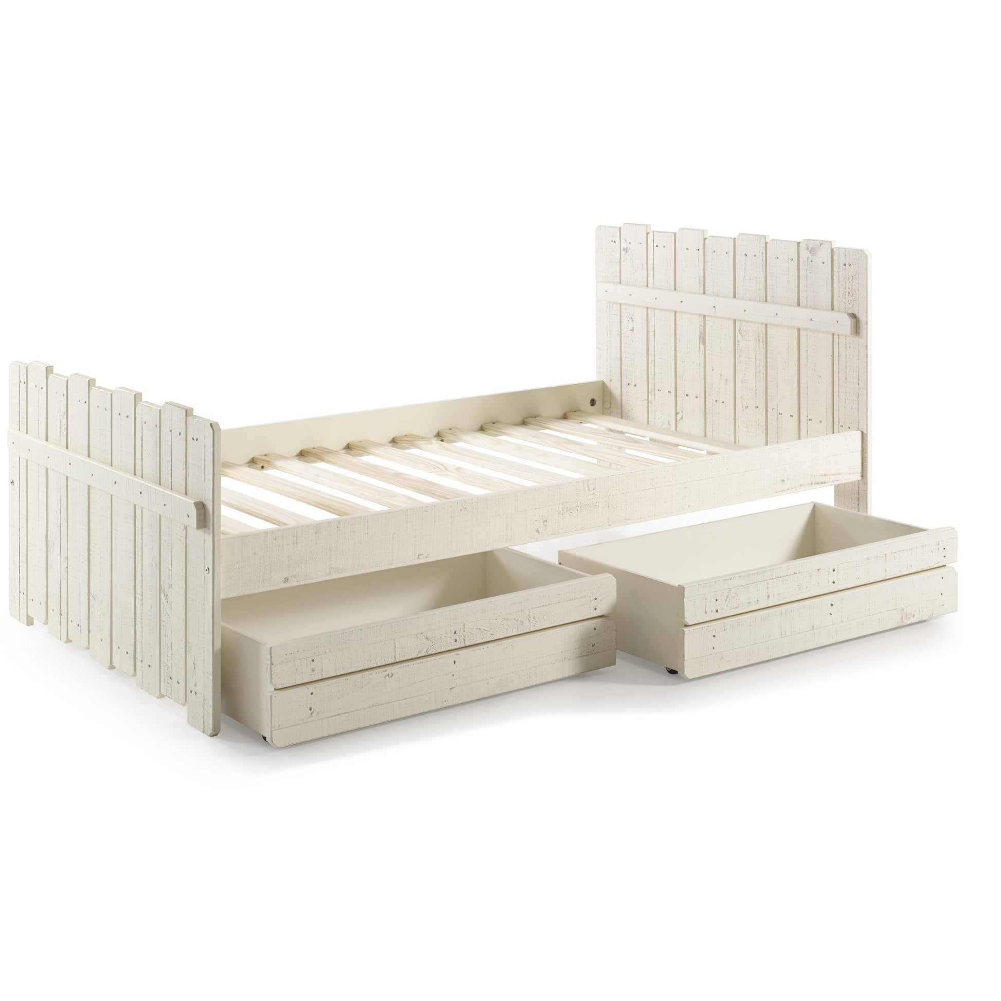  Donco Trading Company Tree House 1383-TRS_1384-RS Twin Loft Bed with Drawers - Rustic Sand IMAGE 2
